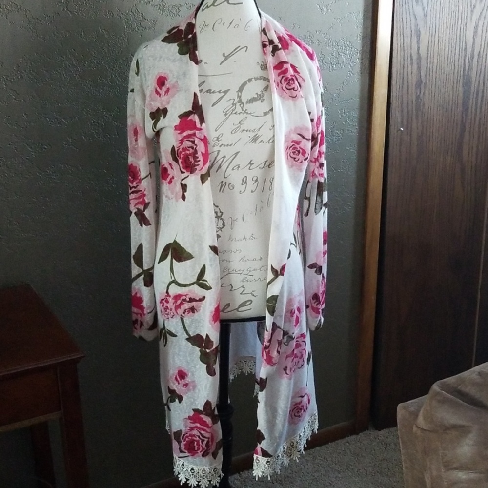 Floral cardigan